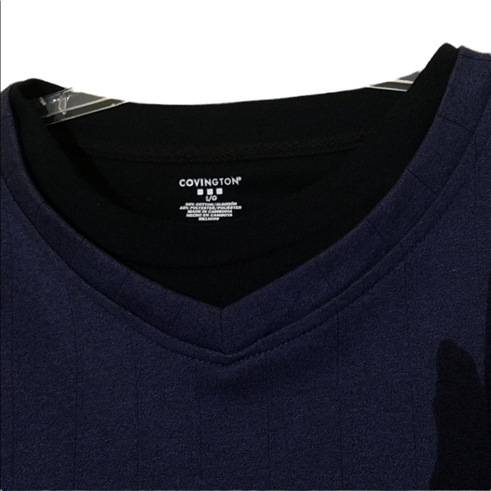 Covington Long Sleeves Ribbed Shirt Size L - Picture 2 of 12